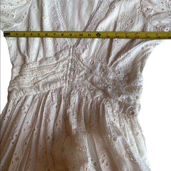 House of Harlow 1960 Boho Ivory Eyelet Peasant Dress - Picture 8 of 15